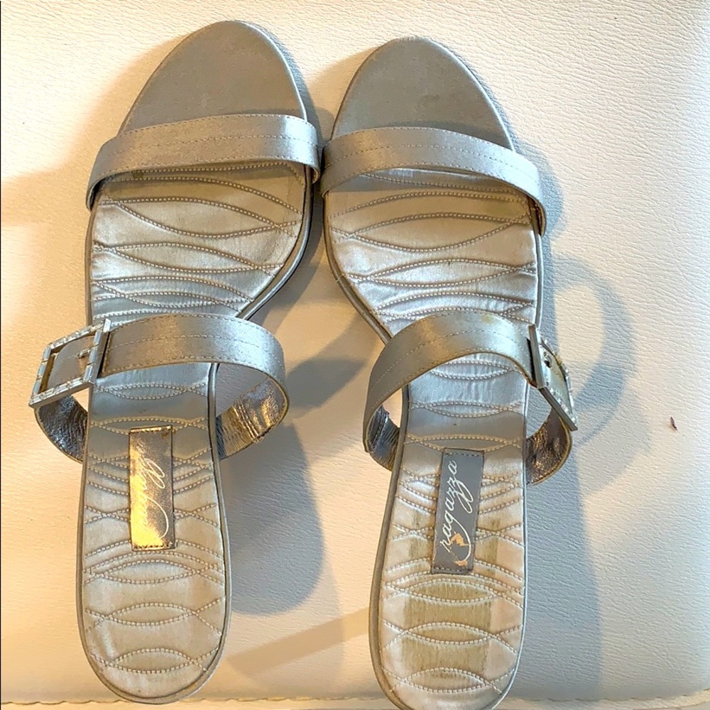 Silver heels by Ragazza